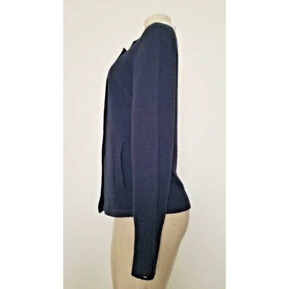 BANANA REPUBLIC WOMEN'S WOOL MIX KNITTED CARDIGAN BUTTON COLLAR SIZE M #832 - Picture 7 of 13